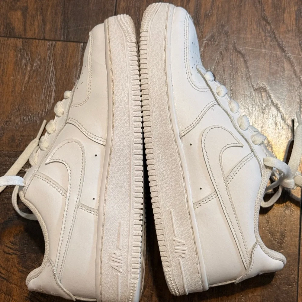 Nike Kids White Lace-Up Sneakers